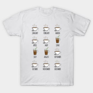 Coffee Throughout the Year T-Shirt